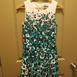 Floral fit and flare dress